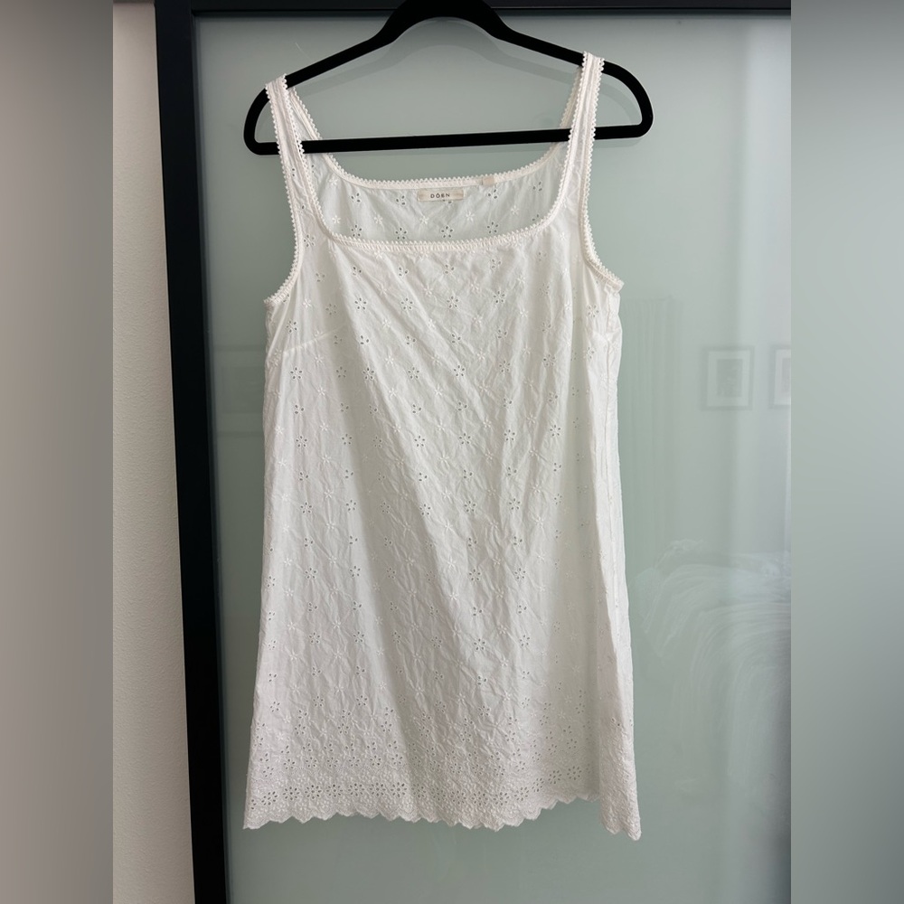 Doen White Mini Dress - Medium - EUC